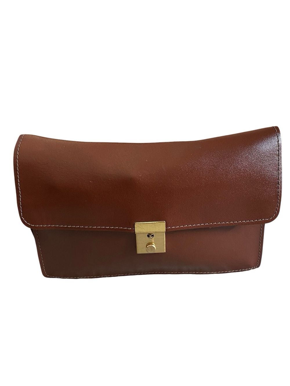 Vintage genuine leather clutch/wristlet